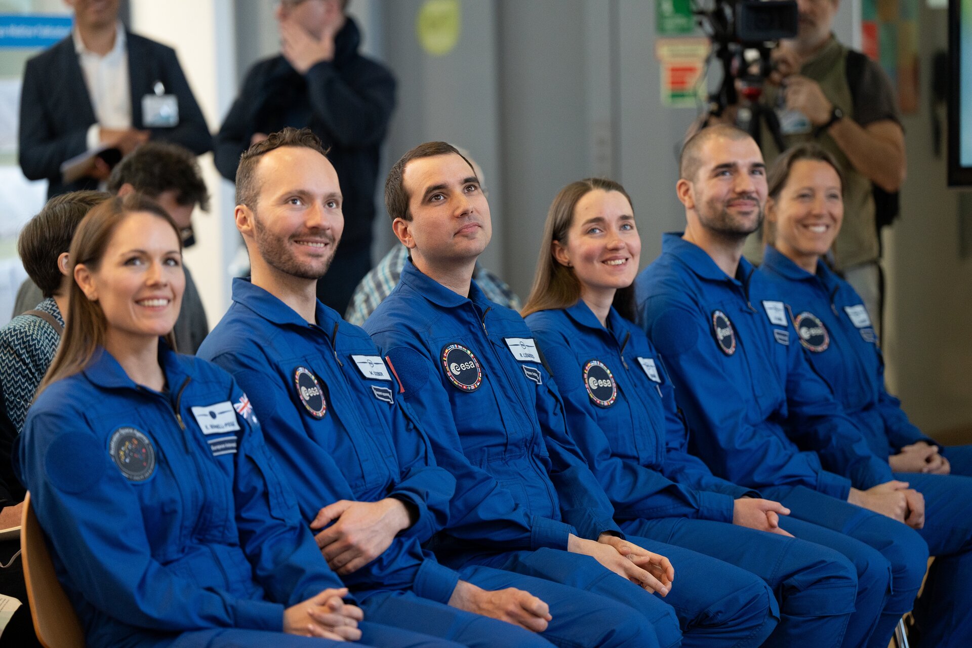 First news conference astronaut candidates